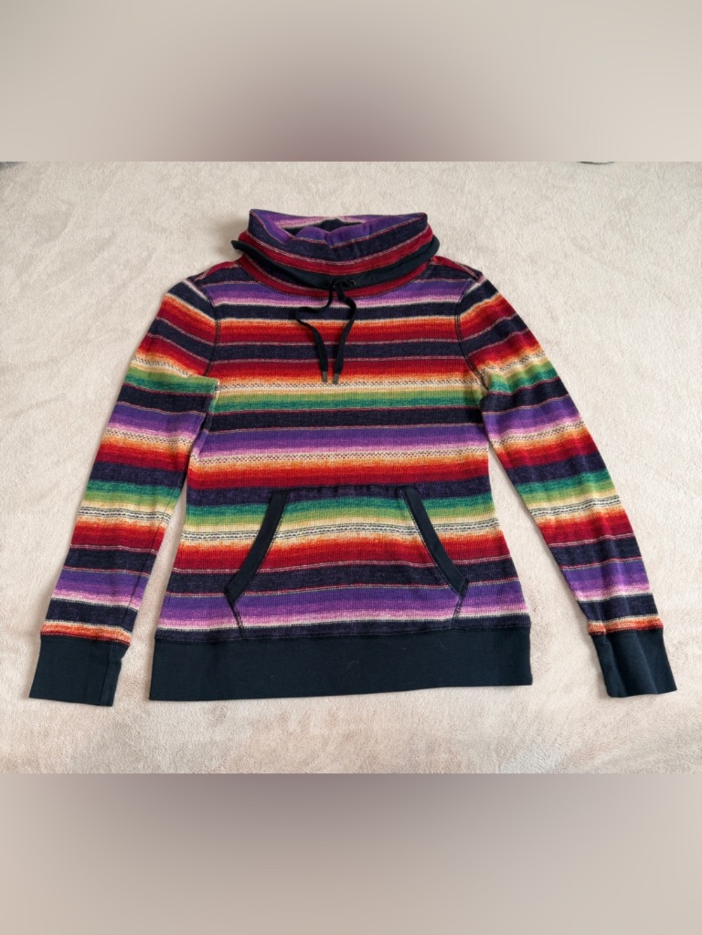 Lauren Ralph Lauren Multicolor Striped Funnel Neck Sweater